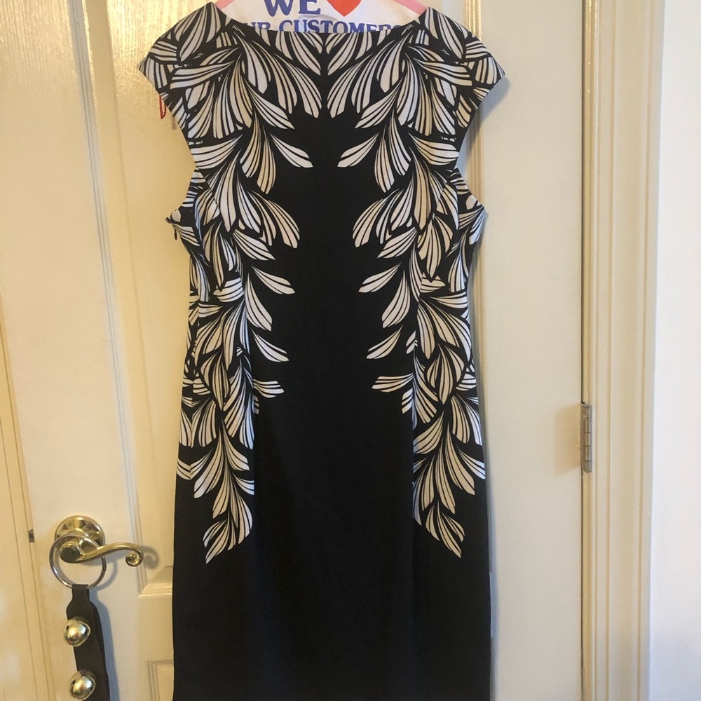 London Times black and white dress